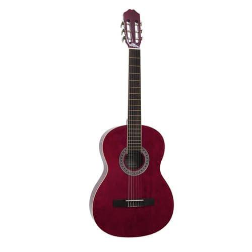 DIMAVERY Ac-303 guitare classique, rouge