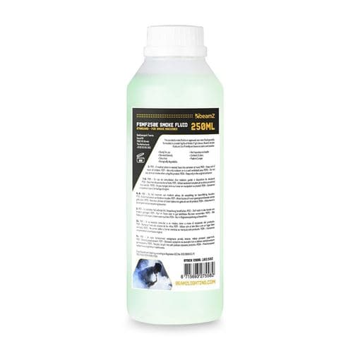 BEAMZ FSMF250E Liquide pour machine à fumée 250 ml Économique et écologique, ne laisse pas de résidus, non toxique