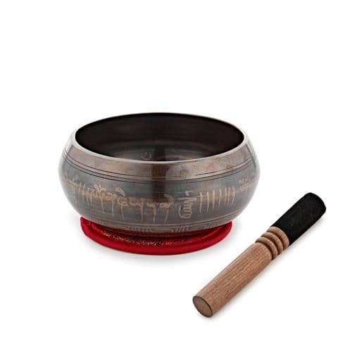 Gear4Music Life Bol Chantant en Laiton Orné de 17,5 cm, 1 500 g