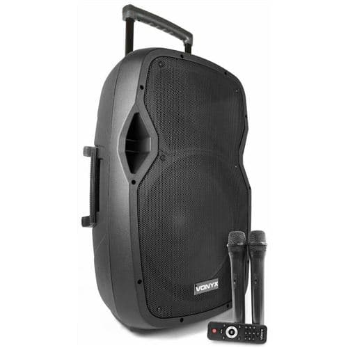Tronios Vonyx AP1500PA Enceinte Sono Portable avec Batterie Intégrée