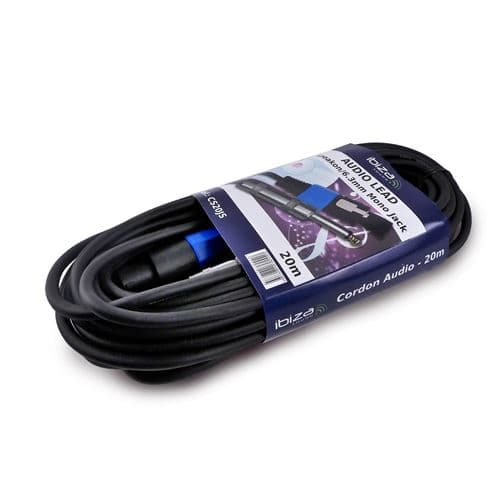Ibiza Sound Speakon / Jack 6,35 mâle / mono 20m CS20JS