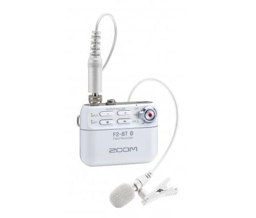 Zoom F2-BT/W 32-bit recorder with includes lavalier microphone white