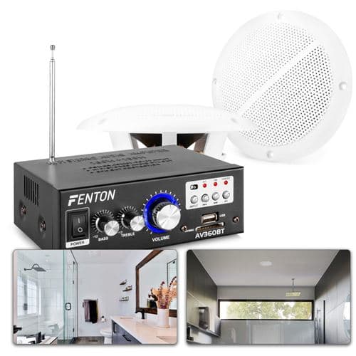 Skytronic BS05 Enceintes Encastrables Étanches 5" avec