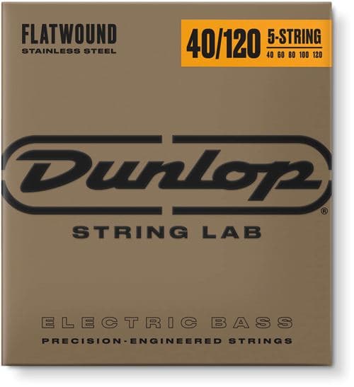 Dunlop Jim DBFS40120 Stainless Steel Filets Plats Long Scale 5C 40-120 Cordes guitares basses 5