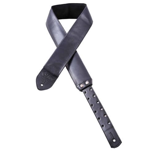 Right-On Righton VINTAGE-BK Sangle guitare Vintage en cuir Noir