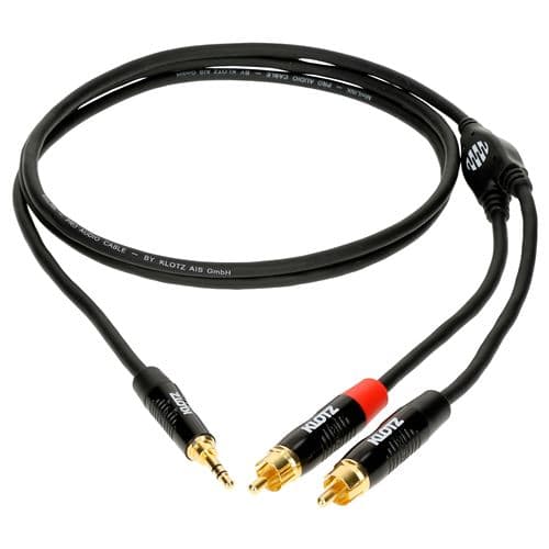 KLOTZ Y mini-Jack TRS / 2x RCA mâles, 6m Câbles En Y