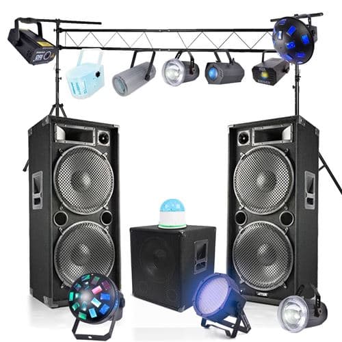 AUCUNE jeux de lumière + portique et pack sono