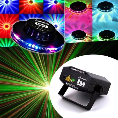 Lytor Light FIESTA Effet FestiNight OVNI LED RVB + Las jeu de lumière EGO Rouge/Vert