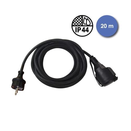 Power Acoustics Rallonge éléctrique PowerAcous Câble 20m Prise IP44 2.5²