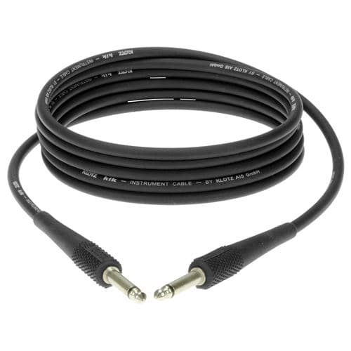 KLOTZ KIK Jack TS mâle/mâle capuchons noirs,2m