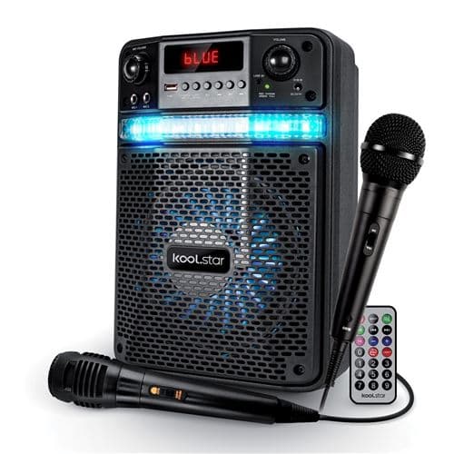 KOOL STAR Karaoké PARTY 400W Batterie Koolstar avec 2 BROZY08 à LED + Application Smartphone USB/Bluetooth