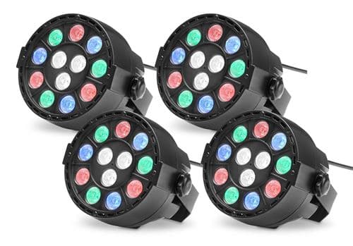 Showlite SPS-121 LED Smart Party Spot 12x 1W RGBW set de 4