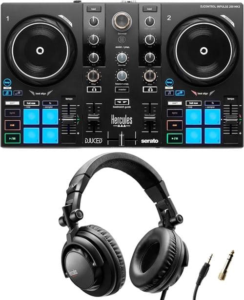 Hercules DJ Starter Kit DJControl Inpulse 200 MK3 + casque HDP DJ45