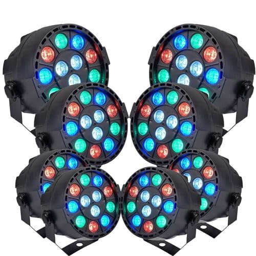 Ibiza Light Light Projecteurs A LED 8 PAR Mini RGBW