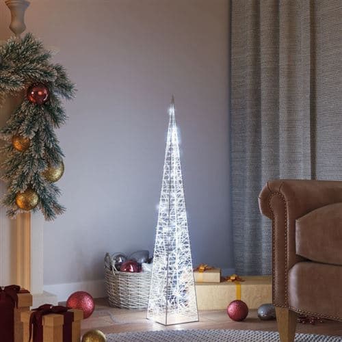 VIDAXL Lichtkegel decoratief LED 90 cm acryl koudwit328960