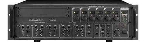 Monacor international Amplificateur-Mixeur Public Adress 6 zones mono PA-6480