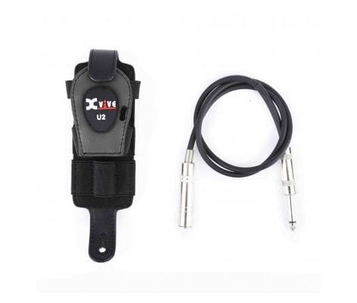 X-Vive H1 Attache courroie et câble prolongateur pour système sans-fil U2 Noir