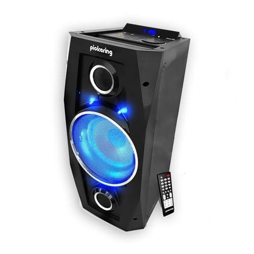 Pickering Karaoké Mobile Sono High Power autonome batterie à LED 300W 8" USB/BT/SD/FM XS8 + Ampoule DIAMS