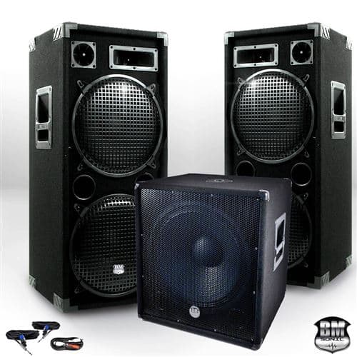 Ibiza Sound Sonorisation BM SONIC BMX-18215 3200W Caisson bi-amplifié