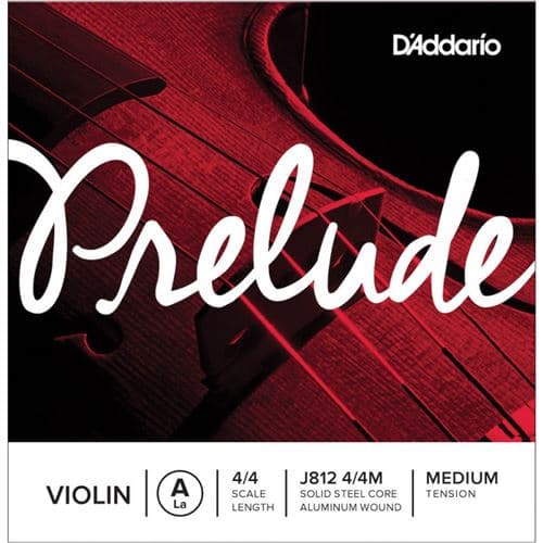 Daddario D Addario J812 seule (La) violon Prelude, manche 4/4, Medium