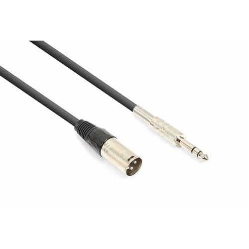 Vonyx Cordon XLR Mâle/Jack 6,35 Stéréo