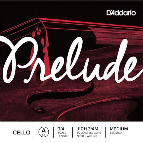 Daddario D Addario And Co 3/4 Prelude Corde La Medium/file Nickel Cordes violoncelle