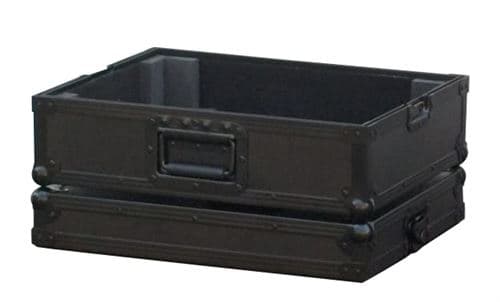 Power Acoustics Sonorisation Flight Case Pour Platine Vinyl Couleur Noire Flight cases DJ