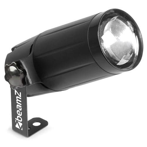 BEAMZ PS6WB Spot de Boule à Facettes Blanc