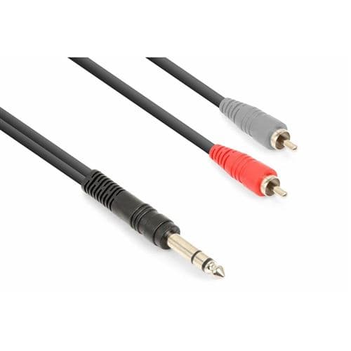 Vonyx Cordon Jack 6,35 Stéréo/2x RCA