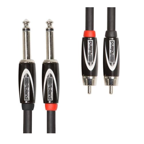 Roland RCC-10-2R28 RCA/M vers 2 x jack 6.35 MONO
