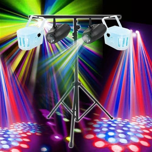 Varytec JEUX DERBY 4 LEDs RGBW + 2 Flash Small Airship + Portique