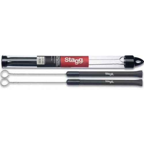 Stagg Balais télescopiques SBRU20-RM manche caoutchouc