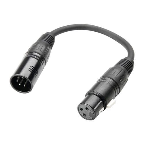 Adam Hall DMX XLR 5-poles M Vers XLR 3-poles F 0.2 M câbles DMX