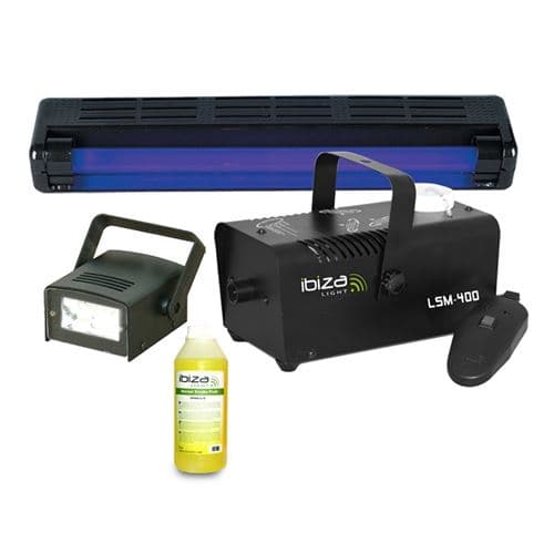 Ibiza Light FOG & FEAR 2 pack lumière + Liquide à