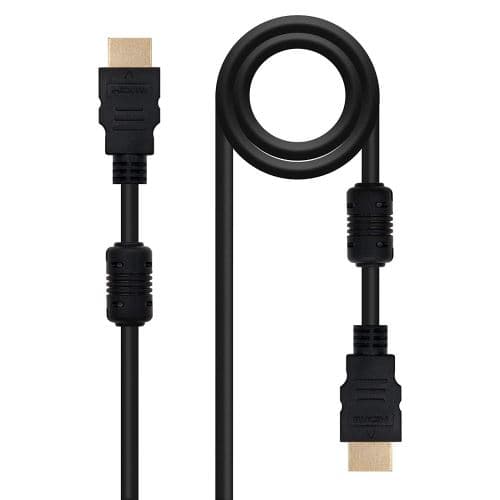 Nanocable HDMI V1.4 avec Ethernet/Ferrite, mâle-mâle, 5mts