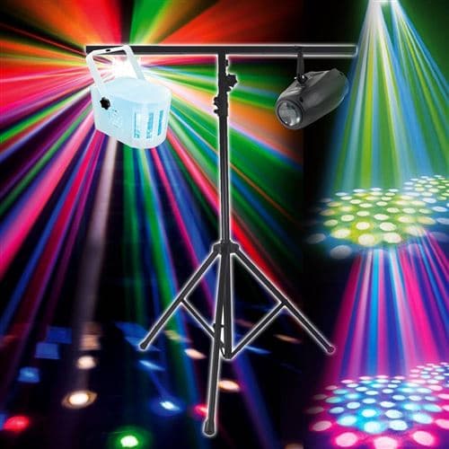 Varytec Light Effets Derby 4 LEDs RGBW + Flash Small Airship + Portique