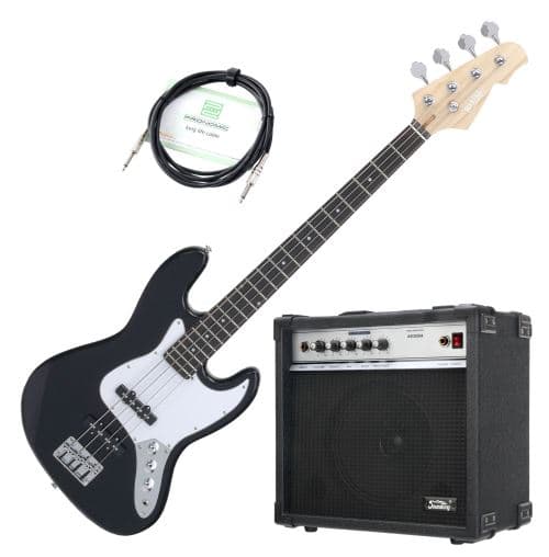 Rocktile Fatboy II BK Basse Électrique Black SET inkl. Soundking Ampli de Basse +