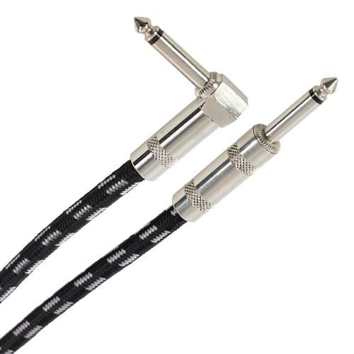 Plugger Câble Tweed Jack Mâle Mono Jack Mâle Mono Coudé 10m Easy