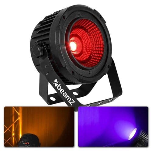 BEAMZ COB50 Éclairage de soirée effet stroboscope DMX noir