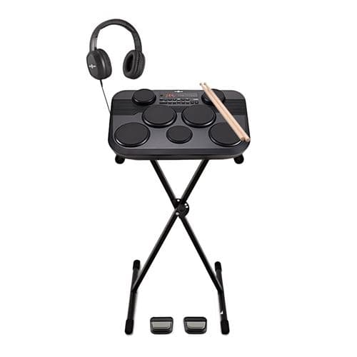 Gear4Music DD80 Batterie Électronique Portable avec Support et