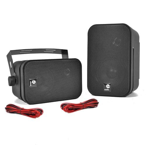 E-Audio noires 3,5" 2 voies de haute qualité