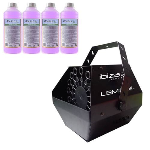 Ibiza Light Noir grand débit LBM-10 pour mariages, soirées, Dj, avec 4L de liquide