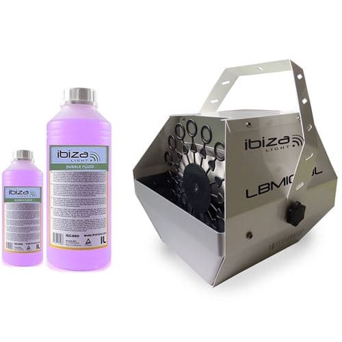 Ibiza Light Silver grand débit LBM-10 pour mariages, soirées, Dj, avec 2L de liquide