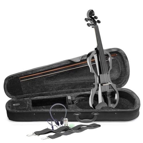 Stagg EVN X-4/4 noir Métallique + étui +