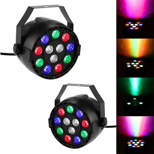 PUR LIGHT Jeux de lumière de type projecteur PAR à LEDs RGBW 12x1W DMX Florida