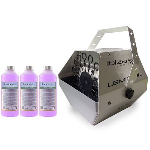 Ibiza Light Silver grand débit LBM-10 pour mariages, soirées, Dj, avec 3L de liquide
