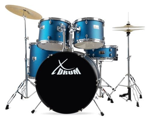 XDrum Standard batterie Satin Blue Sparkle (bleu)