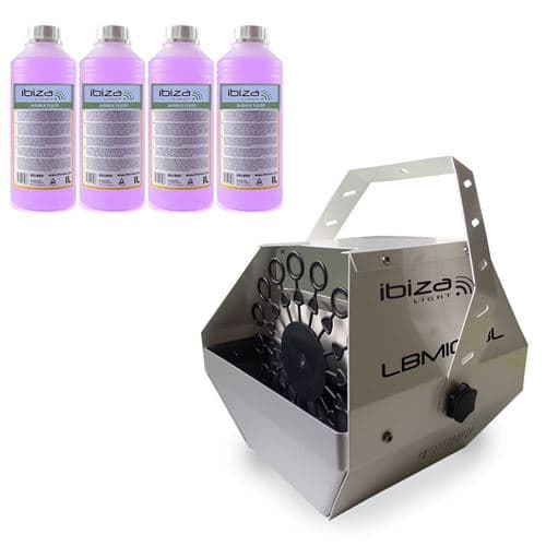 Ibiza Light Silver grand débit LBM-10 pour mariages, soirées, Dj, avec 4L de liquide