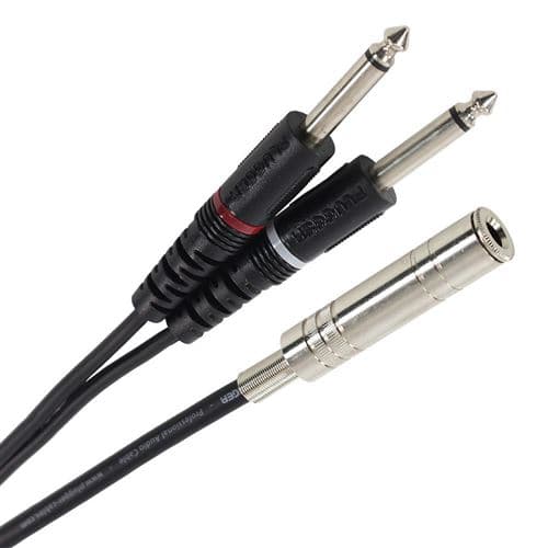 Plugger Câble Y Jack Femelle Stéréo Jack Mâle Mono 3m Easy Câbles En