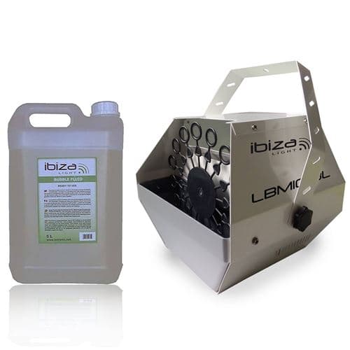 Ibiza Light Silver grand débit LBM-10 pour mariages, soirées, Dj, avec 5L de liquide